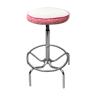 Hemp and chrome telescopic stool