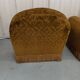 Pair of armchairs club velvet old yellow - armchair old