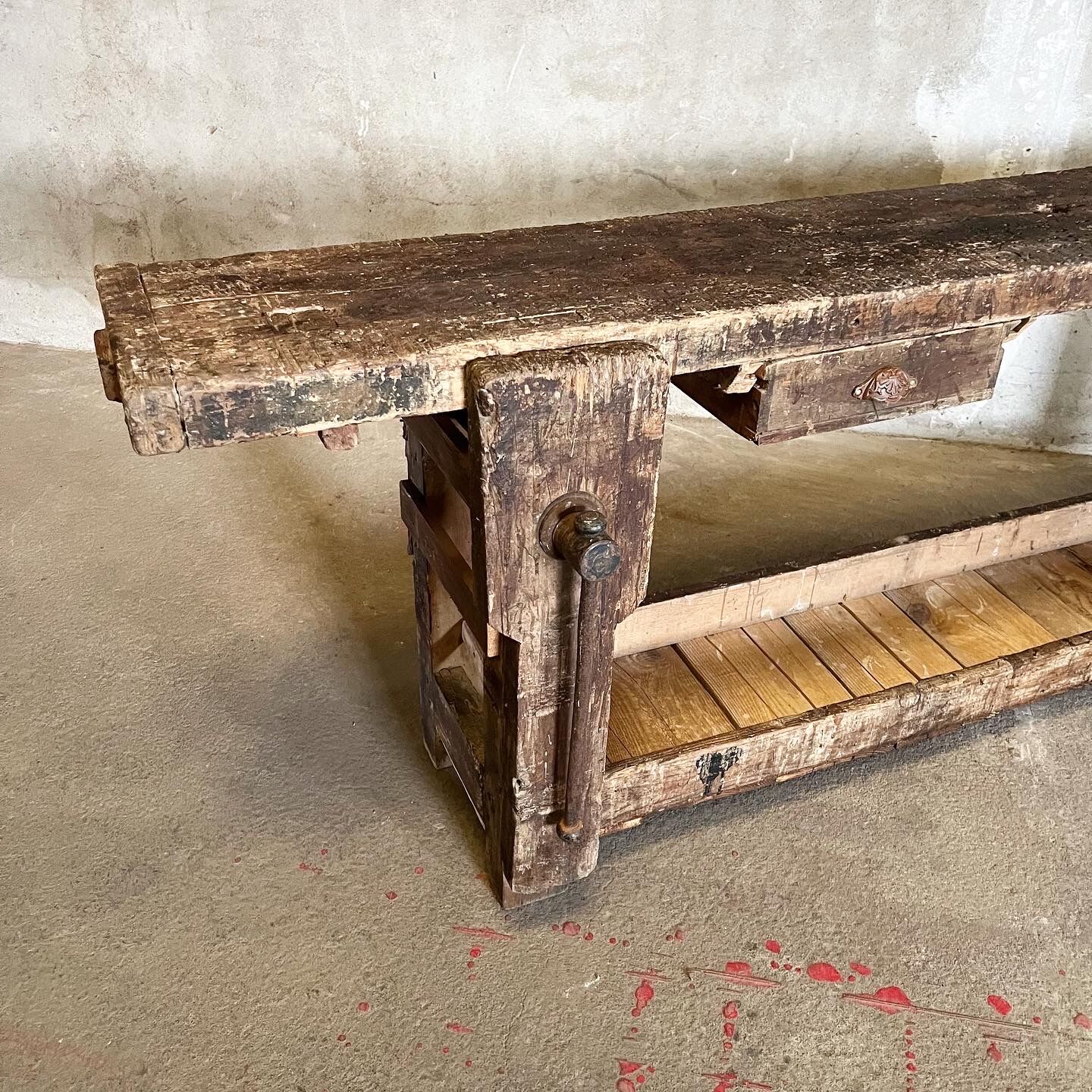 Old carpenter's workbench