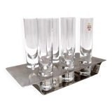 Ensemble de boissons à liqueur en acier et en verre par Holme Sweden