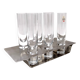 Steel and Glass Liqueur Drinking Set by Holme Sweden