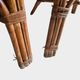 Pair of vintage rattan and cane armchairs – 1960s/70s Pair of f