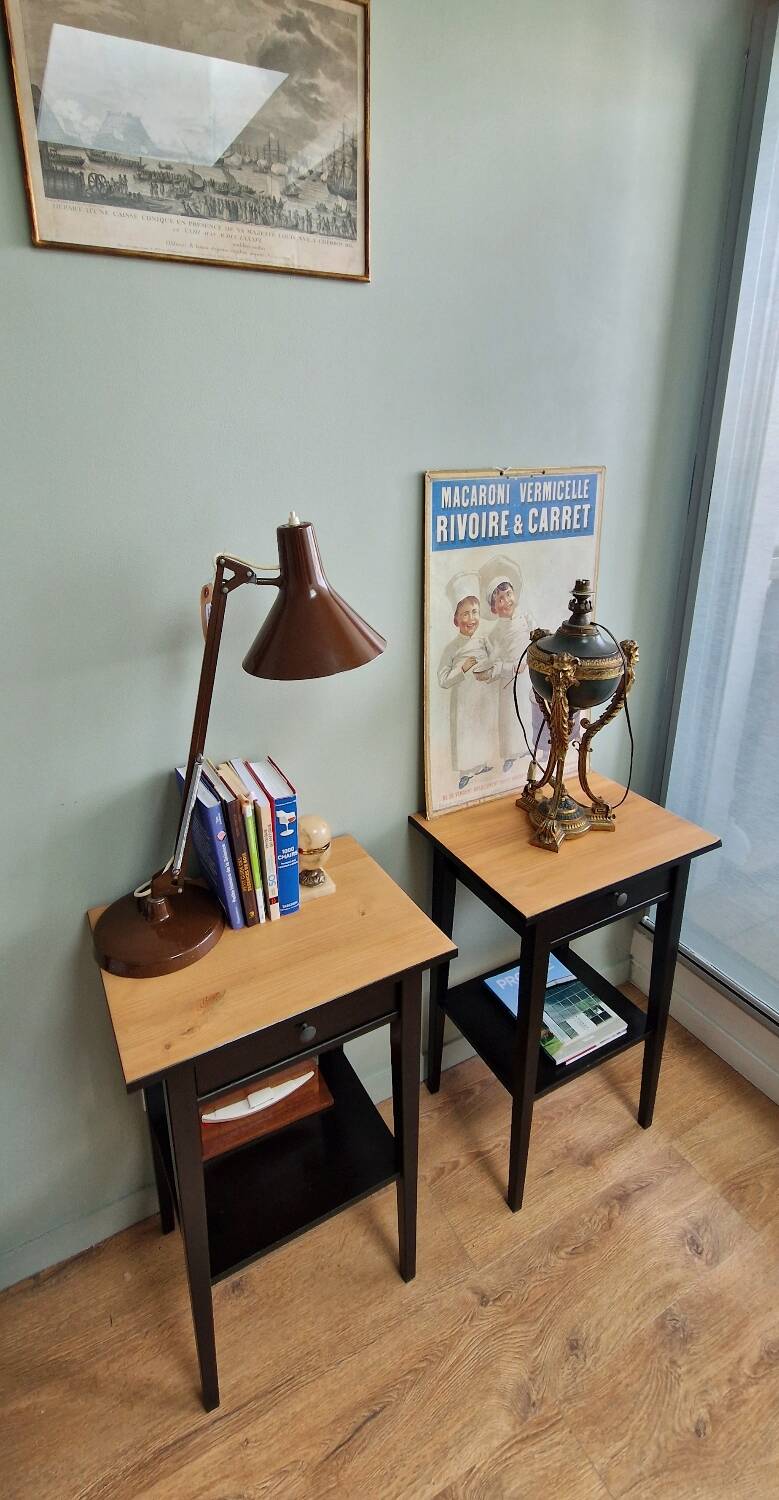 Hemmes solid pine bedside tables