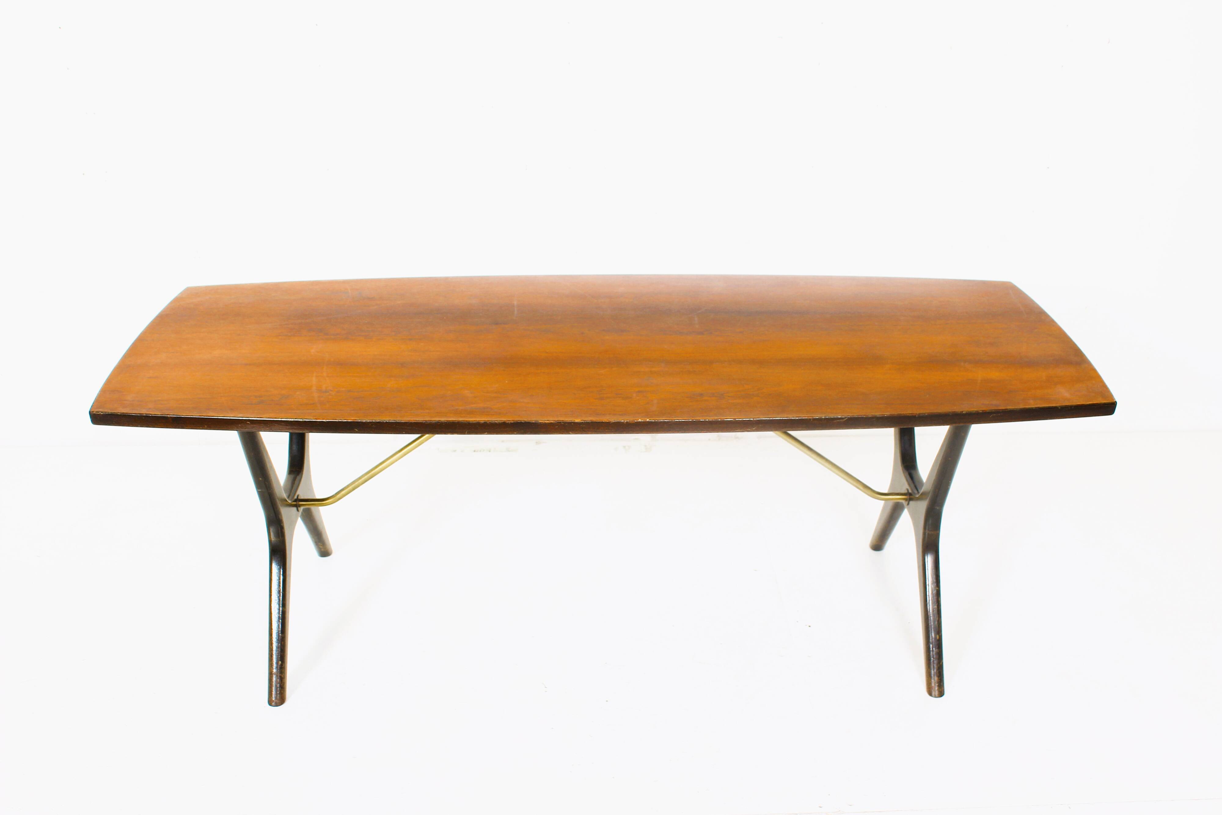 Vintage Danish rosewood coffee table circa 1970