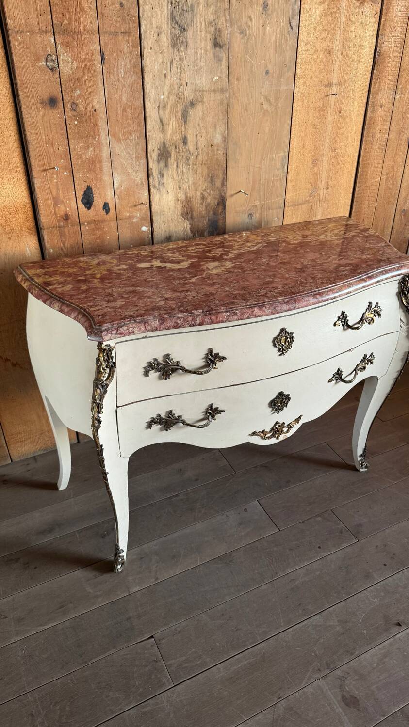 Louis XV style chest of drawers stamped Delorme