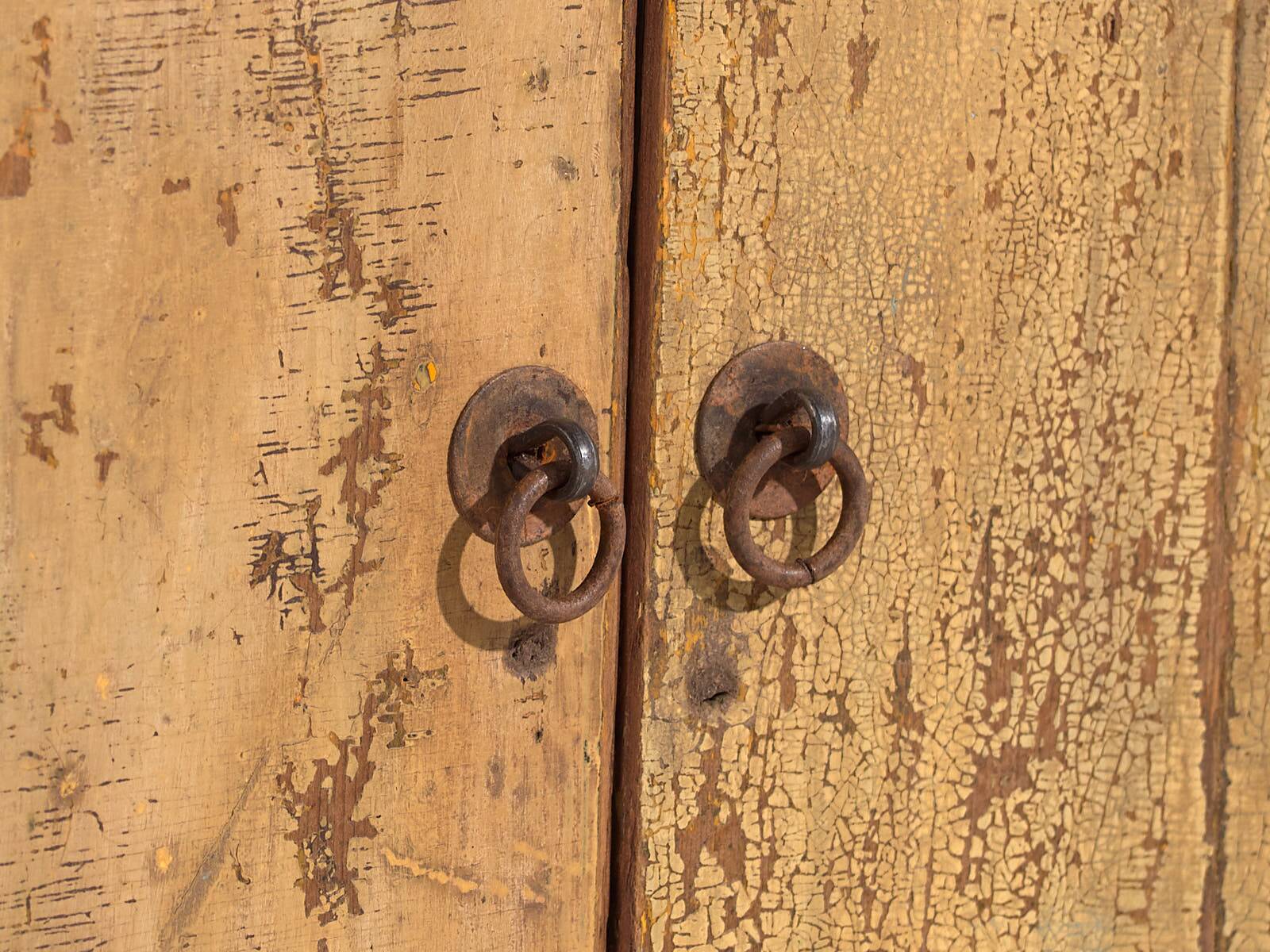 Antique wabi sabi style low cabinet (c.1900)
