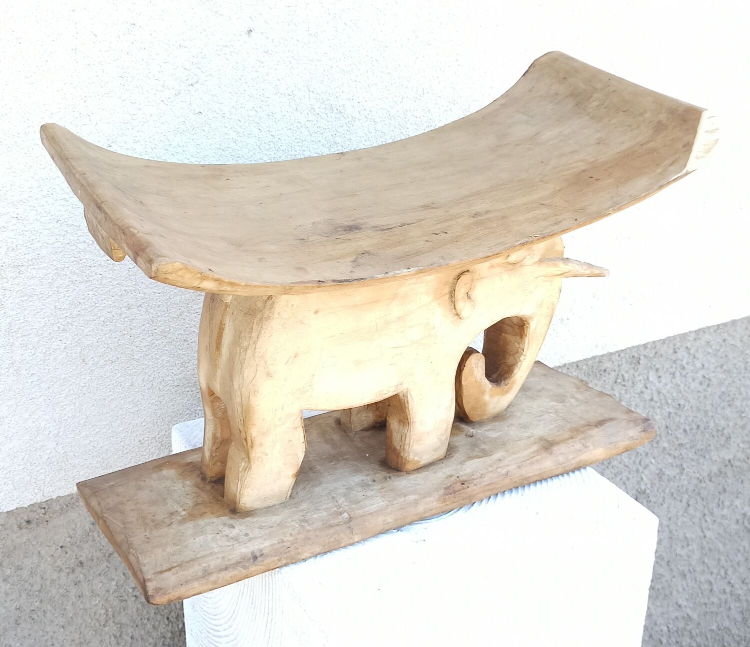 Antique wooden stool, Ashanti African Art from Ghana