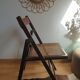Chaise pliante vintage années 60 en cannage