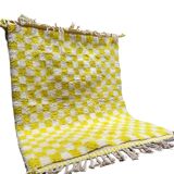 Yellowza checkerboard rug 182x132cm