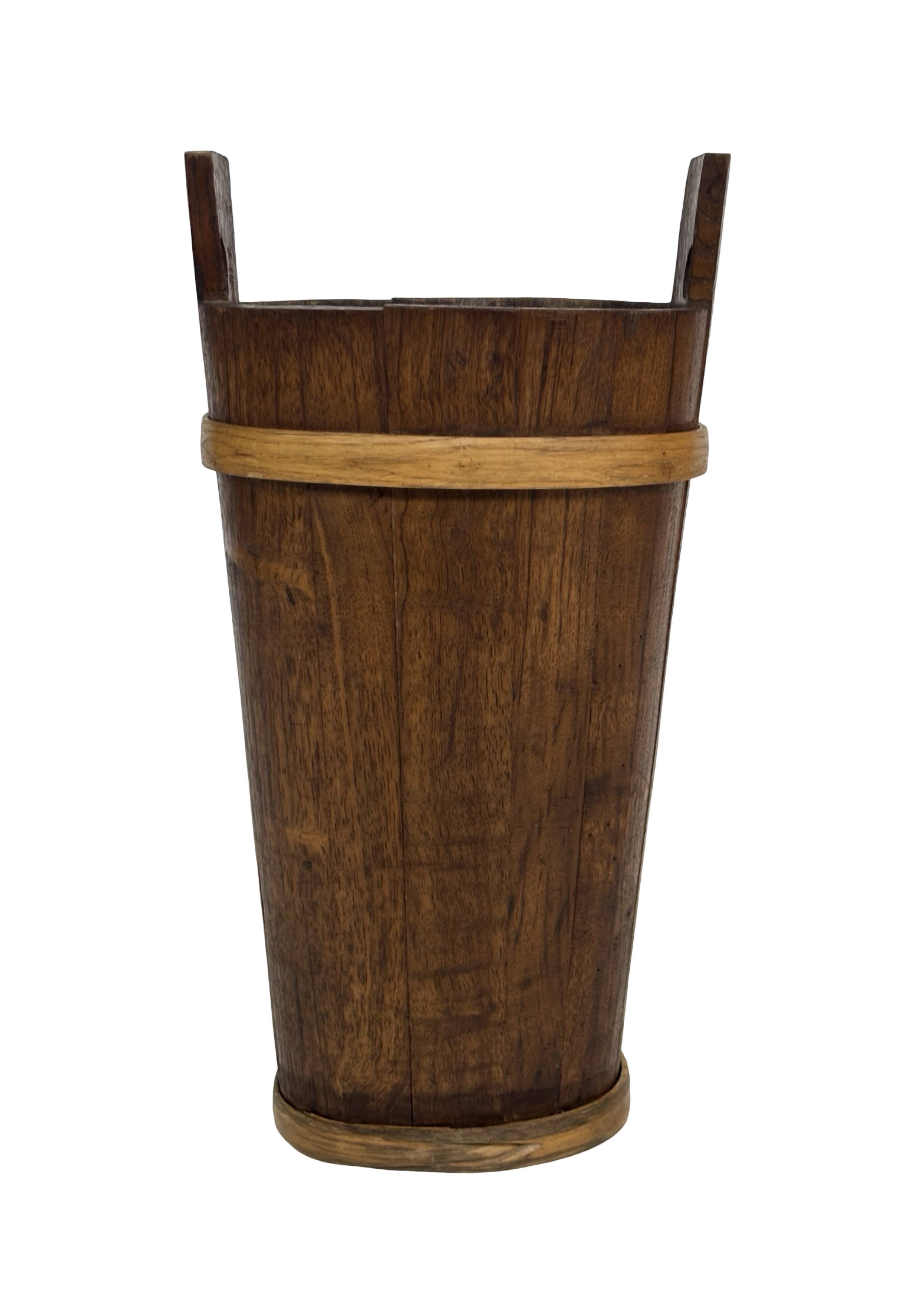 Vintage Wooden Umbrella Stand, 1960s minimalist design