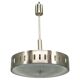 Space Age UFO Chandelier, Metal and Glass, Czechoslovakia 1970s