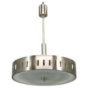 Space Age UFO Chandelier, Metal and Glass, Czechoslovakia 1970s