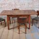 Art Deco Dining Set in Beech, Spruce and Walnut Veneer, Czech, 1920s, Set of 5