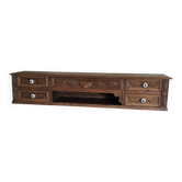 Gradin de bureau ancien en chêne sculpté