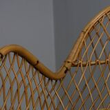 Fauteuil en rotin Gervasoni, années 1960