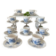 Antique coffee service in Sarreguemines earthenware.
