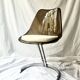 tulip chair in smoked plexiglass and chrome by Boris Tabacoff, design 1970