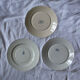Set of 6 mismatched iron earth plates Sarreguemines Gien Royat Germaine Vichy