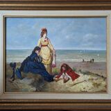 Tableau Élégantes à la plage