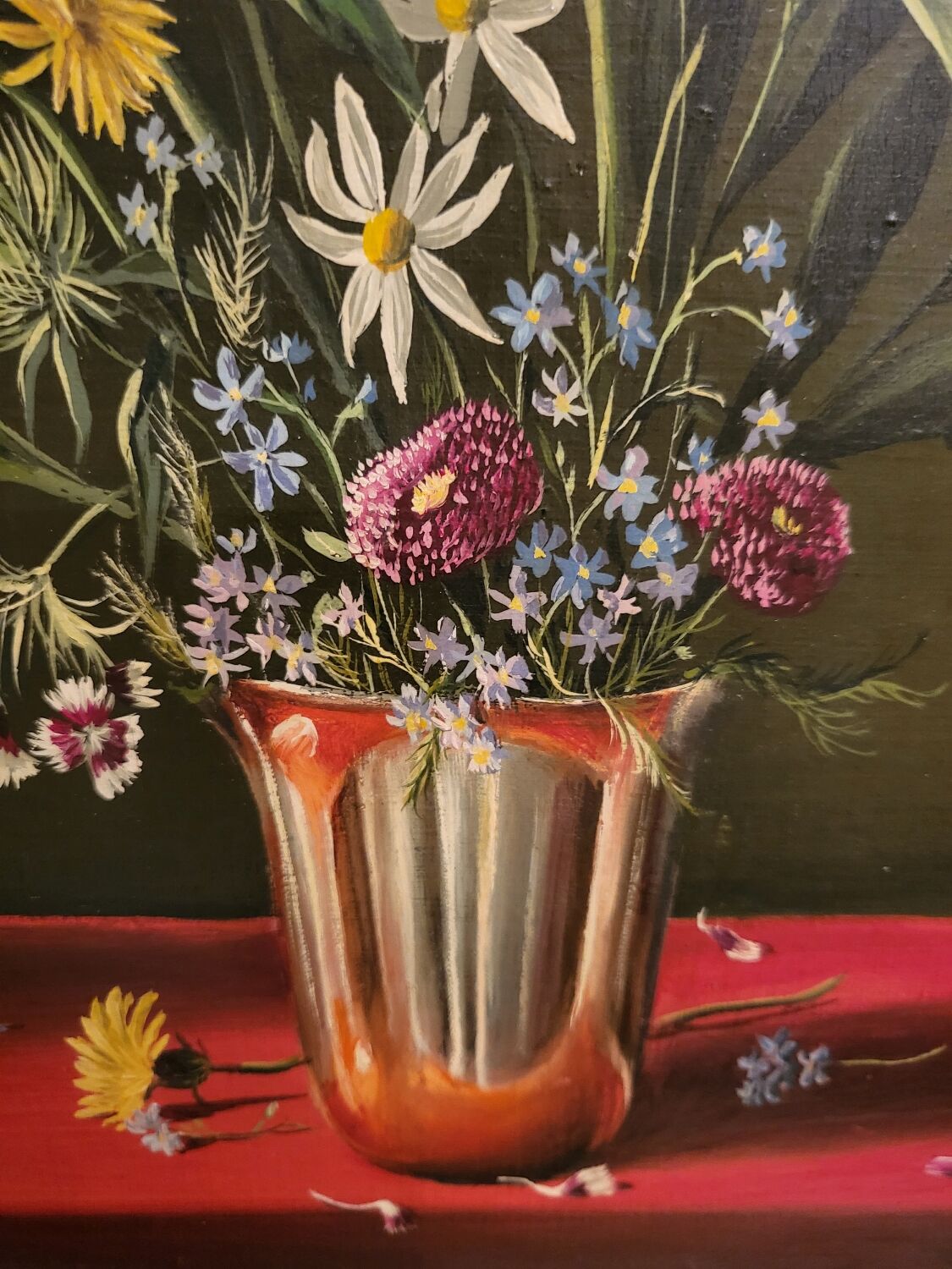 Oil on canvas "the bouquet"