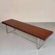 Ancienne et XXL table basse design italien année 70 placage palissandre