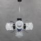 1970s Glass Chandelier, Czechoslovakia