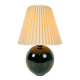 Black Opaline Glass Spherical Table Lamp in the style of Jacques Adnet, 1950s