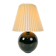 Black Opaline Glass Spherical Table Lamp in the style of Jacques Adnet, 1950s