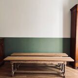 Old farmhouse benches - solid oak wood