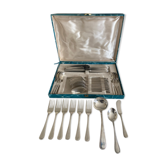 Cutlery 30 pieces Sheffield Stainless Steel "Bean pattern" 2 sauce spoons and butter knife