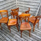 Six Baumann bistro chairs
