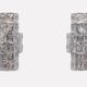 Large Kinkeldy Chrystal Glass wall lamps 1970s Germany