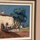 Original Swedish Oil on Canvas – “Mediterranean Scene” by Axel Hamborn – Signed – Vintage & Framed