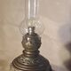 old brass oil lamp electrified without switch possible to install
