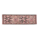 Vintage Turkish Oushak Handmade Wool Pink Brown Runner Rug 87x320