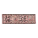 Vintage Turkish Oushak Handmade Wool Pink Brown Runner Rug 87x320