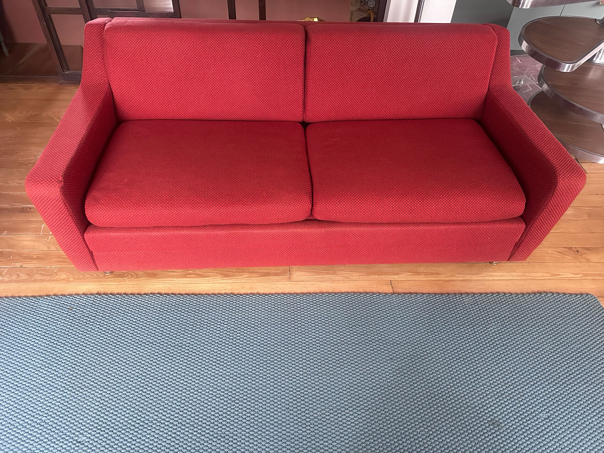 Vintage sofa set airborne & 2 armchairs & a footrest