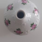 Wallendorf porcelain vase 1764, hand-painted floral decoration.