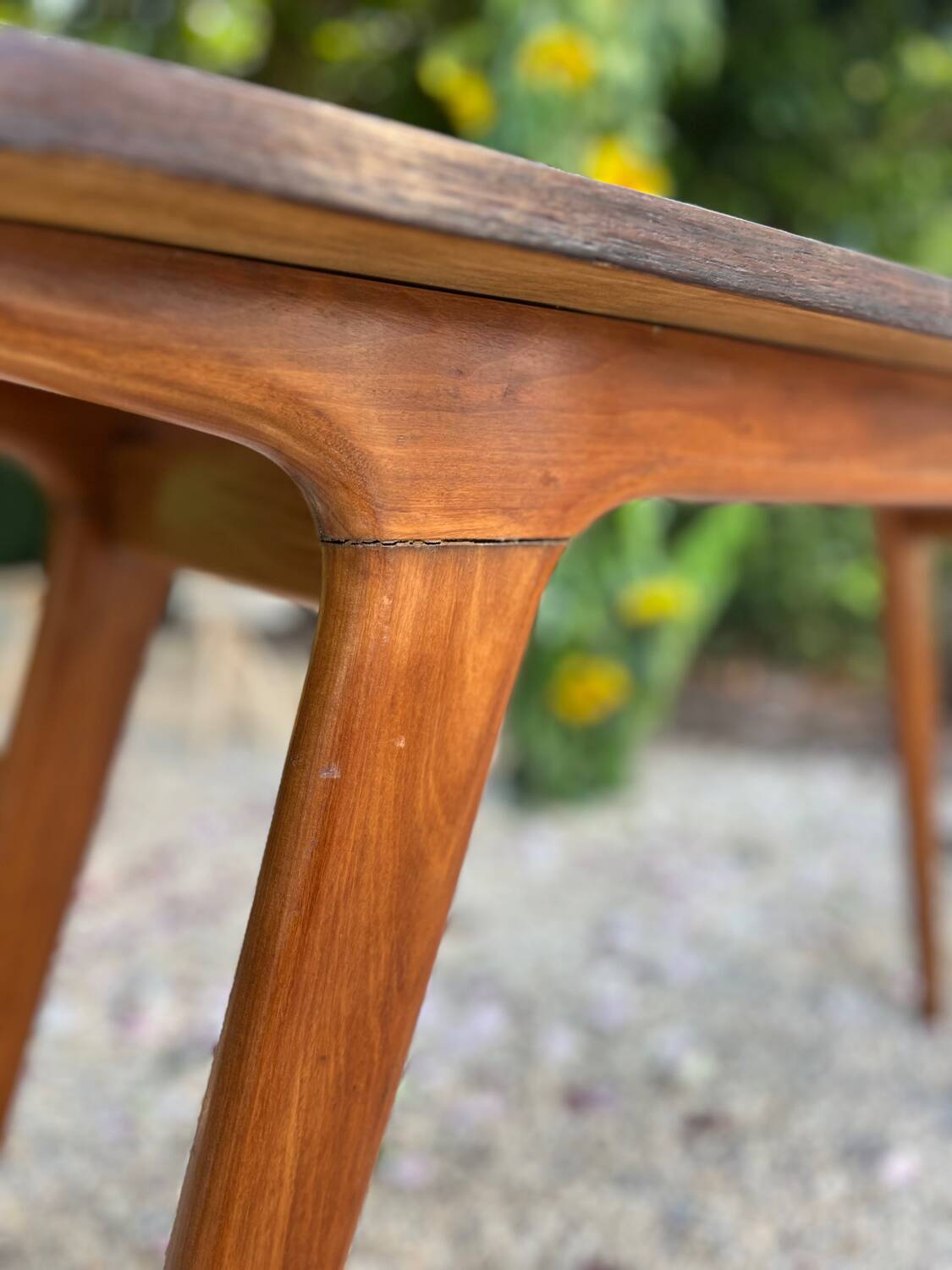 Console brésilienne en palissandre et caviuna, G Scapinelli