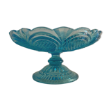 Fruit cup on blue-bubbled glass peder