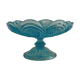 Fruit cup on blue-bubbled glass peder