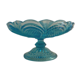 Fruit cup on blue-bubbled glass peder