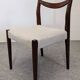 Set of 6 Scandinavian style teak chairs, France circa 1970.