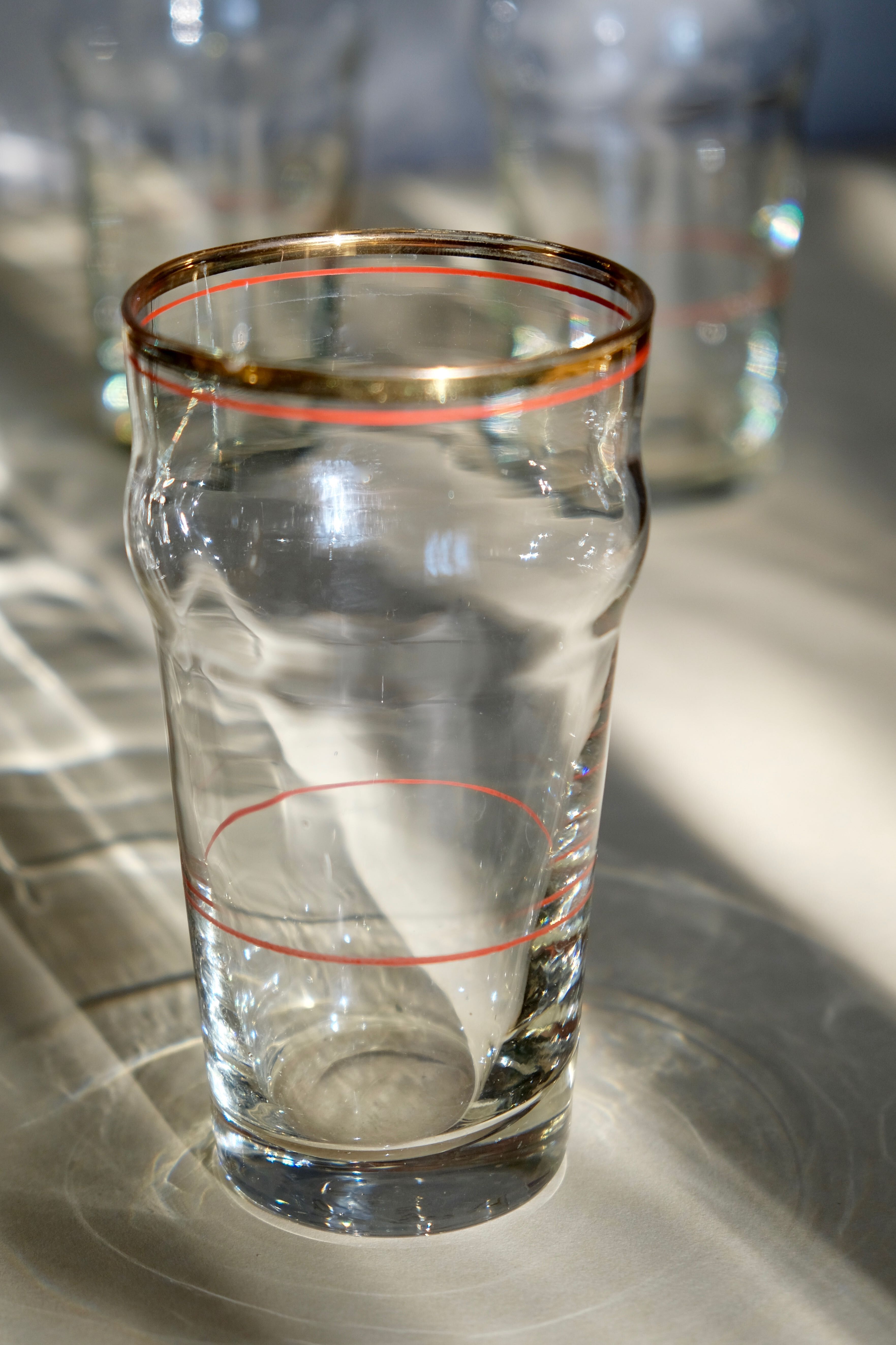 Antique pastis glass