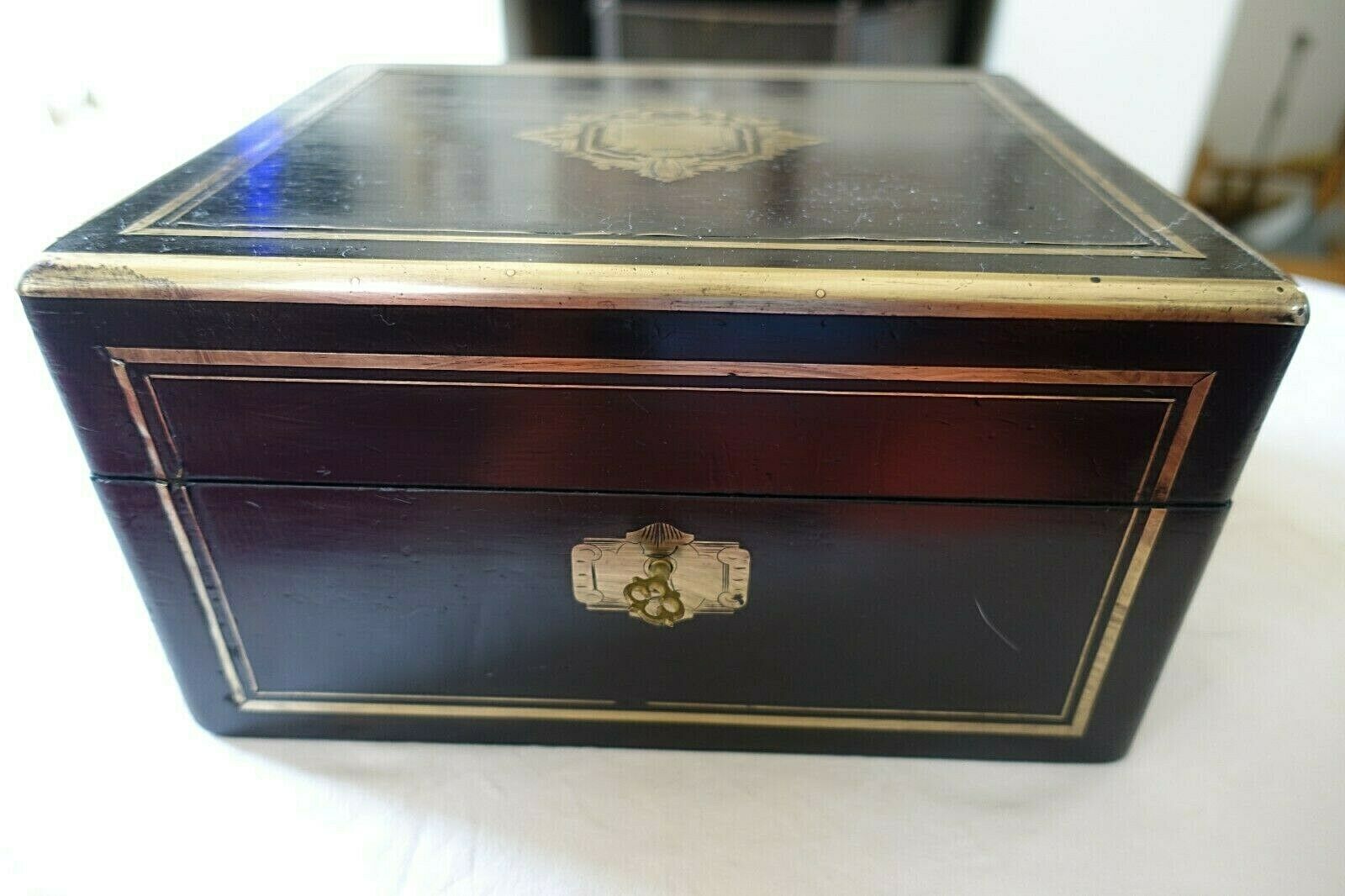 sewing box XIX Boulle Napoleon 3, toilet box