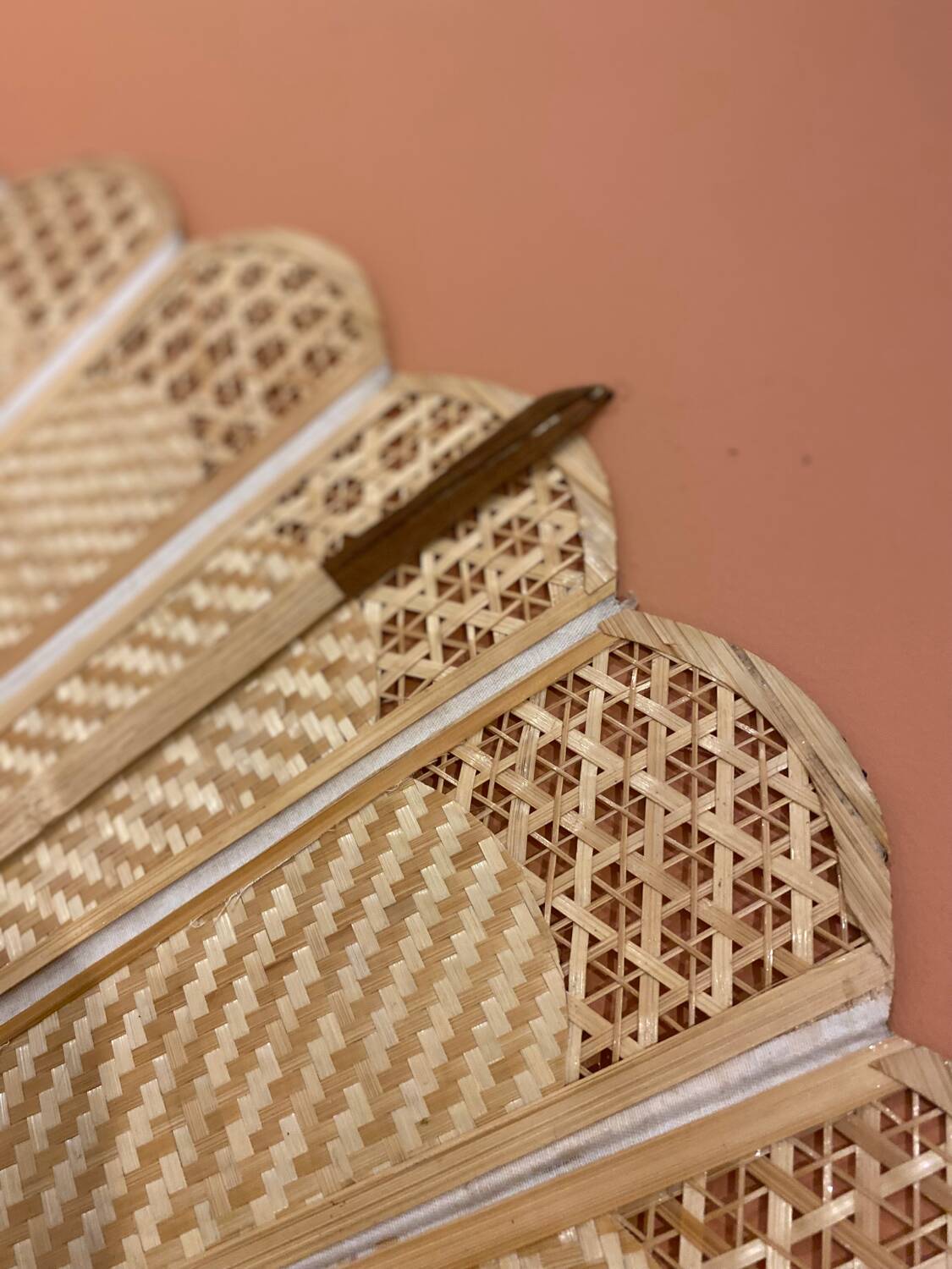 Giant bamboo and cane fan