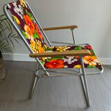 Vintage floral camping chair