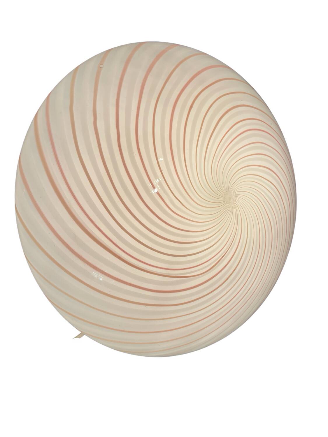 Pink Swirl Murano glass Flushmount by Venini