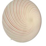 Pink Swirl Murano glass Flushmount by Venini