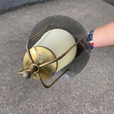 Arlus Lunel 1950 chandelier in perforated metal